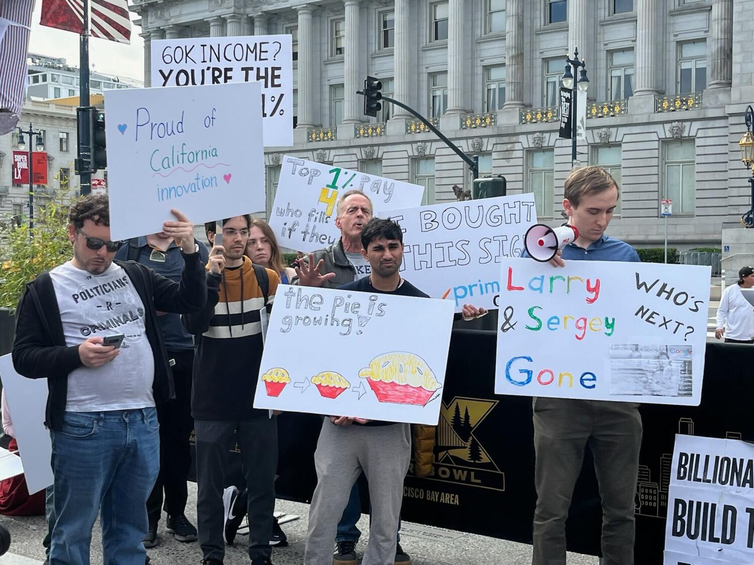 Yes, there really was a 'March for Billionaires' rally in San Francisco